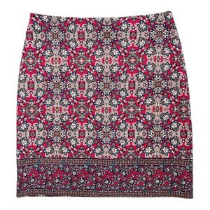 Talbots Geometric Print Skirt